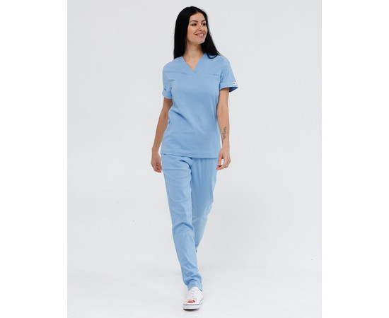 Зображення 8 Медичний костюм жіночий Марсель блакитний р. 50, "БІЛИЙ ХАЛАТ" 383-333-708, Розмір: 50, Цвет: блакитний