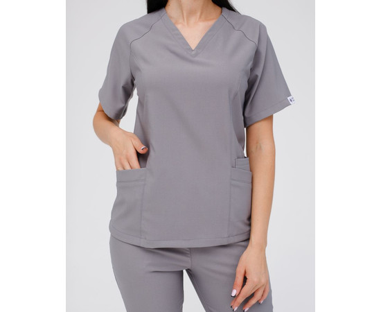Зображення 4 Медичний костюм жіночий Аризона сірий р. 42, "БІЛИЙ ХАЛАТ" 468-328-924, Розмір: 42, Цвет: сірий