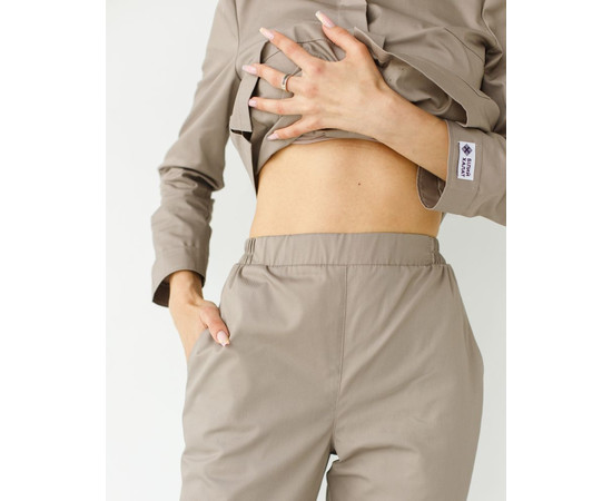 Изображение 7 Медицинский костюм женский Жаклин мокко р. 42, "БЕЛЫЙ ХАЛАТ" 440-421-677, Размер: 42, Цвет: мокко