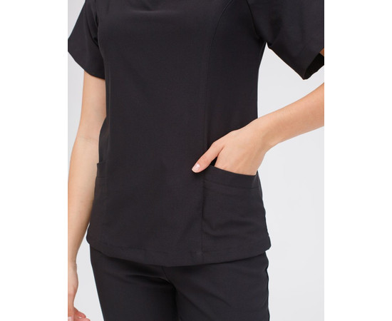 Изображение 6 Медицинский женский костюм Аризона черный р. 40, "БЕЛЫЙ ХАЛАТ" 468-321-924, Размер: 40, Цвет: черный