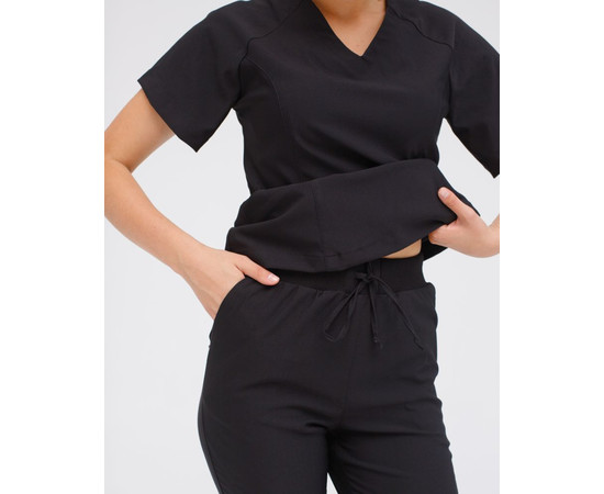 Зображення 5 Медичний костюм жіночий Аризона чорний р. 42, "БІЛИЙ ХАЛАТ" 468-321-924, Розмір: 42, Цвет: чорний