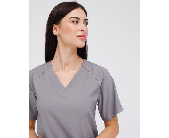 Зображення 3 Медичний костюм жіночий Аризона сірий р. 48, "БІЛИЙ ХАЛАТ" 468-328-924, Розмір: 48, Цвет: сірий