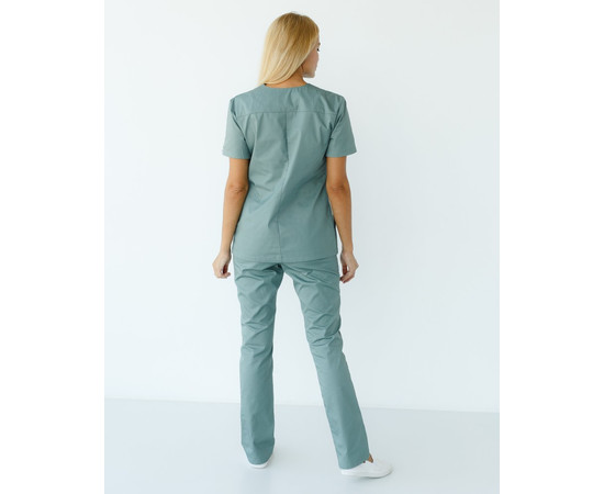 Зображення 2 Медичний костюм жіночий Топаз оливковий р. 46, "БІЛИЙ ХАЛАТ" 137-327-705, Розмір: 46, Цвет: оливковий