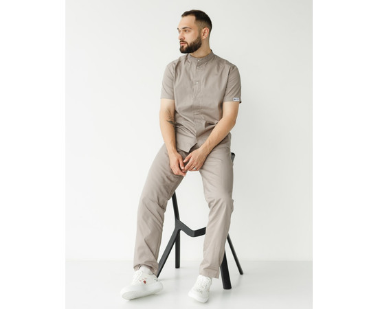 Зображення 2 Медичний костюм чоловічий Бостон мокко р. 50, "БІЛИЙ ХАЛАТ" 129-421-679, Розмір: 50, Цвет: моко