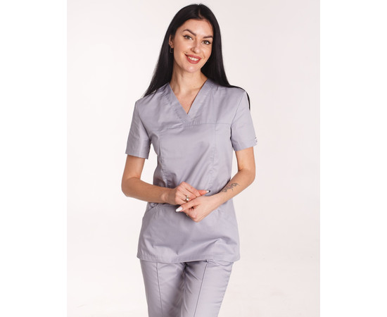 Зображення 3 Медичний костюм жіночий Топаз сірий р. 48, "БІЛИЙ ХАЛАТ" 137-328-705, Розмір: 48, Цвет: сірий