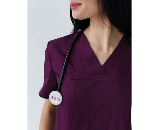 Зображення 4 Медичний костюм жіночий Топаз фіолетовий р. 50, "БІЛИЙ ХАЛАТ" 137-335-705, Розмір: 50, Цвет: фиолетовый