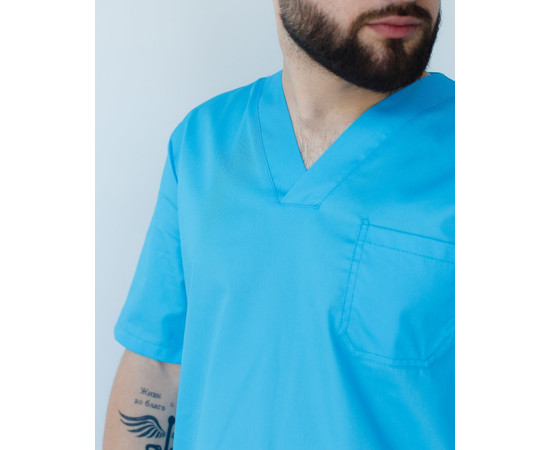 Зображення 4 Медичний костюм чоловічий Граніт кобальт р. 52, "БІЛИЙ ХАЛАТ" 130-439-710, Розмір: 52, Цвет: кобальт