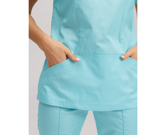 Изображение 5 Медицинский костюм женский Топаз мятный р. 48, "БЕЛЫЙ ХАЛАТ" 137-332-705, Размер: 48, Цвет: мятный