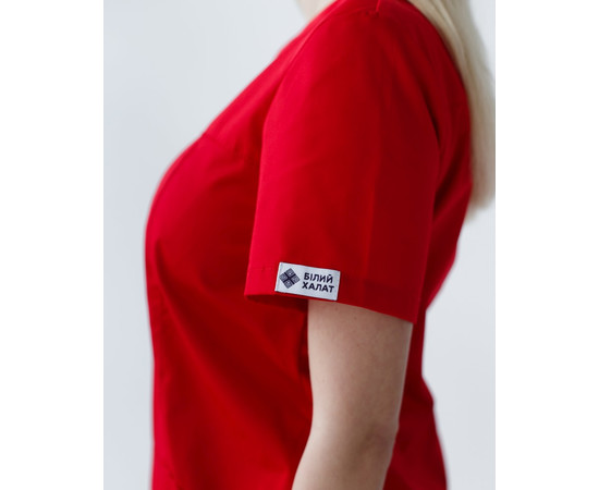 Зображення 5 Медичний костюм жіночий Топаз червоний р. 48, "БІЛИЙ ХАЛАТ" 137-339-705, Розмір: 48, Цвет: червоний