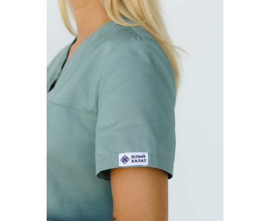 Зображення 5 Медичний костюм жіночий Топаз оливковий р. 50, "БІЛИЙ ХАЛАТ" 137-327-705, Розмір: 50, Цвет: оливковий