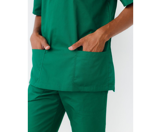 Зображення 5 Медичний костюм чоловічий Граніт зелений р. 52, "БІЛИЙ ХАЛАТ" 130-350-710, Розмір: 52, Цвет: зелений