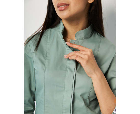 Изображение 5 Медицинский костюм женский Сакура оливковый р. 44, "БЕЛЫЙ ХАЛАТ" 124-327-678, Размер: 44, Цвет: оливковый