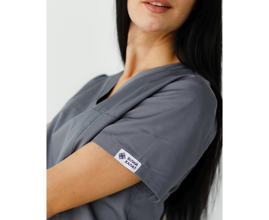 Зображення 7 Медичний костюм жіночий Топаз темно-сірий р. 54, "БІЛИЙ ХАЛАТ" 137-408-705, Розмір: 54, Цвет: темно-сірий