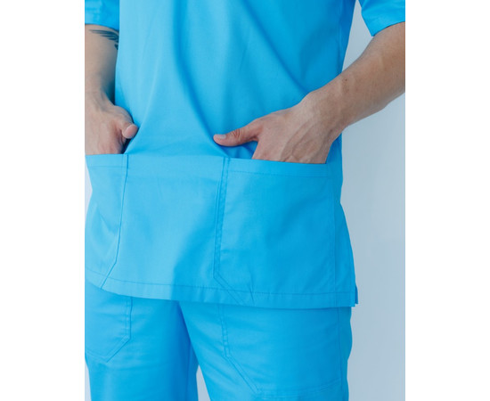 Зображення 7 Медичний костюм чоловічий Граніт кобальт р. 46, "БІЛИЙ ХАЛАТ" 130-439-710, Розмір: 46, Цвет: кобальт