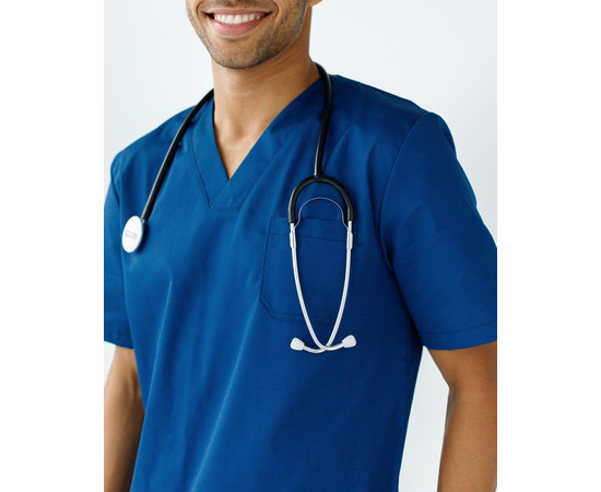 Зображення 7 Медичний костюм чоловічий Граніт синій р. 50, "БІЛИЙ ХАЛАТ" 130-322-710, Розмір: 50, Цвет: синий