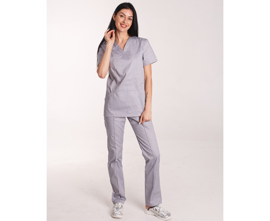 Зображення 7 Медичний костюм жіночий Топаз сірий р. 52, "БІЛИЙ ХАЛАТ" 137-328-705, Розмір: 52, Цвет: сірий