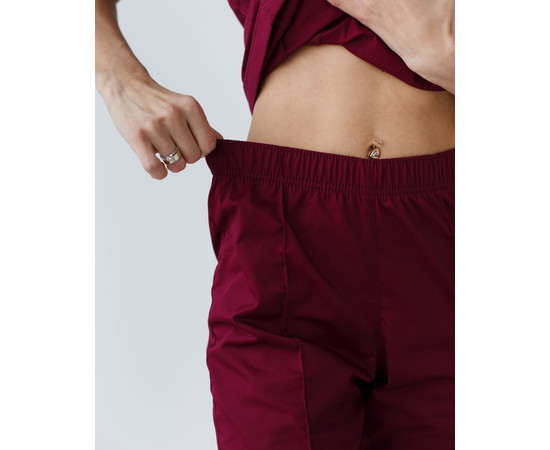 Зображення 7 Медичний костюм жіночий Топаз марсала р. 42, "БІЛИЙ ХАЛАТ" 137-326-705, Розмір: 42, Цвет: марсала