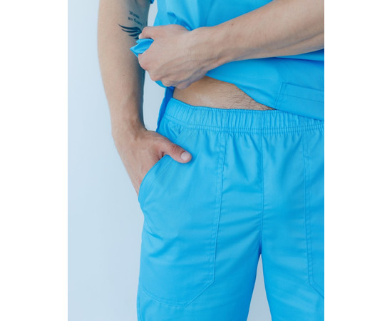 Зображення 8 Медичний костюм чоловічий Граніт кобальт р. 48, "БІЛИЙ ХАЛАТ" 130-439-710, Розмір: 48, Цвет: кобальт