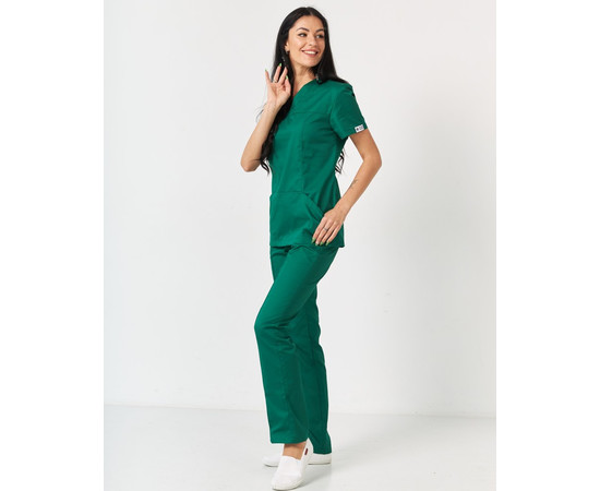 Зображення 8 Медичний костюм жіночий Топаз зелений р. 42, "БІЛИЙ ХАЛАТ" 137-350-705, Розмір: 42, Цвет: зелений