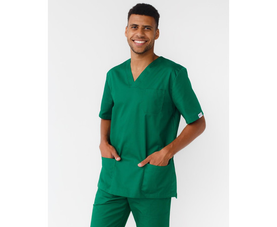 Зображення 8 Медичний костюм чоловічий Граніт зелений р. 48, "БІЛИЙ ХАЛАТ" 130-350-710, Розмір: 48, Цвет: зелений