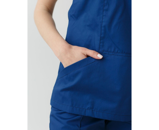 Изображение 5 Медицинский костюм женский Топаз синий р. 42, "БЕЛЫЙ ХАЛАТ" 137-322-705, Размер: 42, Цвет: синий