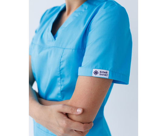 Зображення 5 Медичний костюм жіночий Топаз кобальт р. 50, "БІЛИЙ ХАЛАТ" 137-439-705, Розмір: 50, Цвет: кобальт