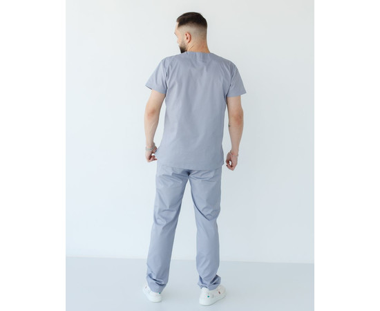 Зображення 2 Медичний костюм чоловічий Денвер сірий +SIZE р. 58, "БІЛИЙ ХАЛАТ" 447-328-679, Розмір: 58, Цвет: сірий