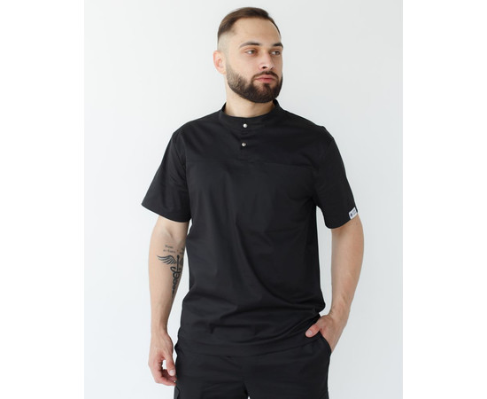 Зображення 3 Медичний костюм чоловічий Денвер чорний +SIZE р. 60, "БІЛИЙ ХАЛАТ" 447-321-679, Розмір: 60, Цвет: чорний