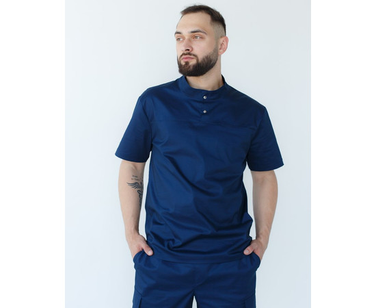 Изображение 3 Медицинский костюм мужской Денвер темно-синий +SIZE р. 62, "БЕЛЫЙ ХАЛАТ" 447-406-679, Размер: 62, Цвет: темно-синий