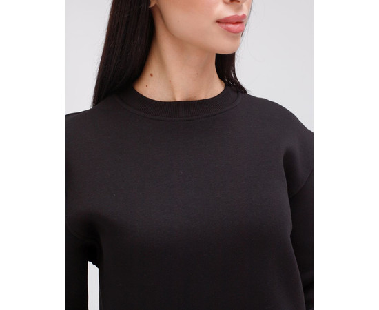 Зображення 4 Медичний утеплений світшот жіночий Онтаріо чорний р. M, "БІЛИЙ ХАЛАТ" 473-321-842, Розмір: M, Цвет: чорний