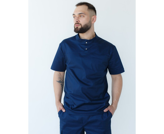 Зображення 3 Медичний костюм чоловічий Денвер темно-синій р. 48, "БІЛИЙ ХАЛАТ" 404-406-679, Розмір: 48, Цвет: темно синій