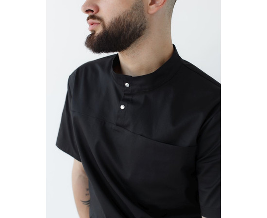 Зображення 4 Медичний костюм чоловічий Денвер чорний +SIZE р. 60, "БІЛИЙ ХАЛАТ" 447-321-679, Розмір: 60, Цвет: чорний