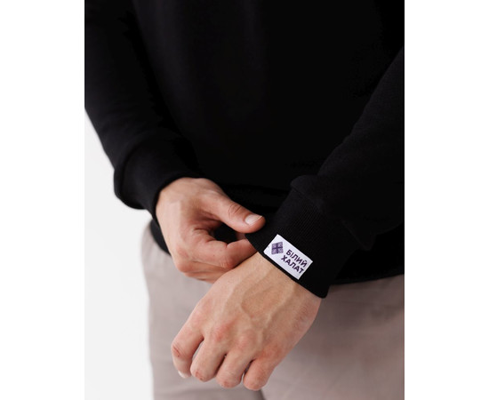 Изображение 4 Медицинский свитшот Монреаль мужской черный р. XL, "БЕЛЫЙ ХАЛАТ" 470-321-758, Размер: XL, Цвет: черный