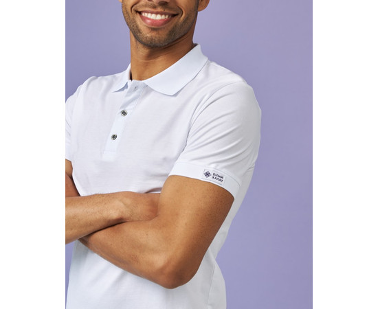 Изображение 4 Медицинское поло мужское белое р. S, "БЕЛЫЙ ХАЛАТ" 148-324-677, Размер: S, Цвет: белый