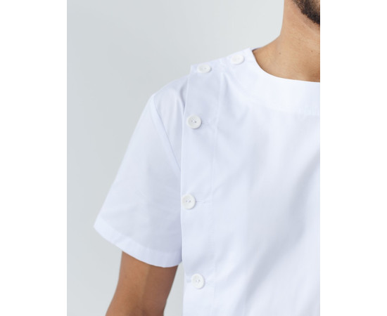 Зображення 4 Медичний костюм чоловічий Техас білий р. 52, "БІЛИЙ ХАЛАТ" 136-324-677, Розмір: 52, Цвет: білий