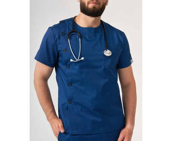 Изображение 4 Медицинский костюм мужской Техас синий р. 50, "БЕЛЫЙ ХАЛАТ" 136-322-677, Размер: 50, Цвет: синий