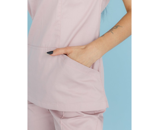 Зображення 4 Медична сорочка жіноча Топаз лілова р. 52, "БІЛИЙ ХАЛАТ" 164-401-705, Розмір: 52, Цвет: фіолетовий