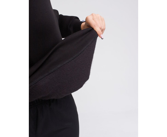 Зображення 5 Медичний утеплений світшот жіночий Онтаріо чорний р. M, "БІЛИЙ ХАЛАТ" 473-321-842, Розмір: M, Цвет: чорний