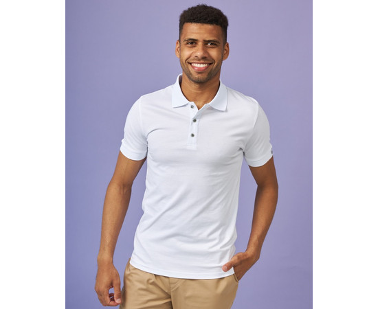 Зображення 5 Медичне поло чоловіче біле р. 2XL, "БІЛИЙ ХАЛАТ" 148-324-677, Розмір: 2XL, Цвет: білий