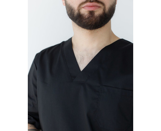 Зображення 5 Медичний костюм чоловічий Граніт чорний р. 46, "БІЛИЙ ХАЛАТ" 130-321-710, Розмір: 46, Цвет: чорний