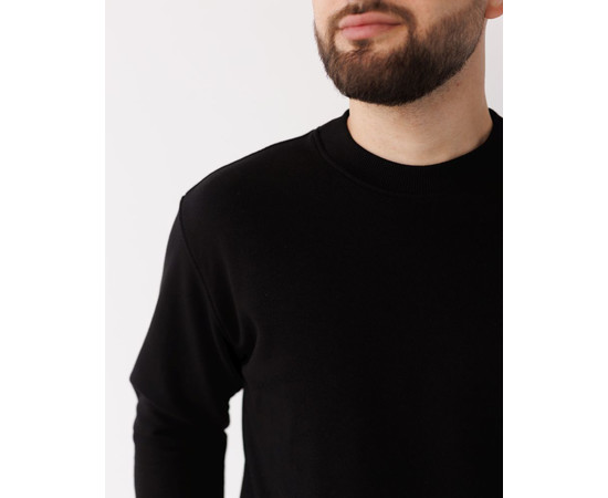 Изображение 3 Медицинский свитшот Монреаль мужской черный р. 2XL, "БЕЛЫЙ ХАЛАТ" 470-321-758, Размер: 2XL, Цвет: черный