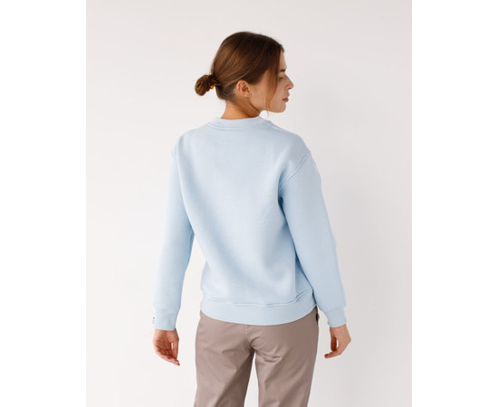 Зображення 2 Медичний утеплений світшот жіночий Онтаріо блакитний р. L, "БІЛИЙ ХАЛАТ" 473-333-730, Розмір: L, Цвет: блакитний