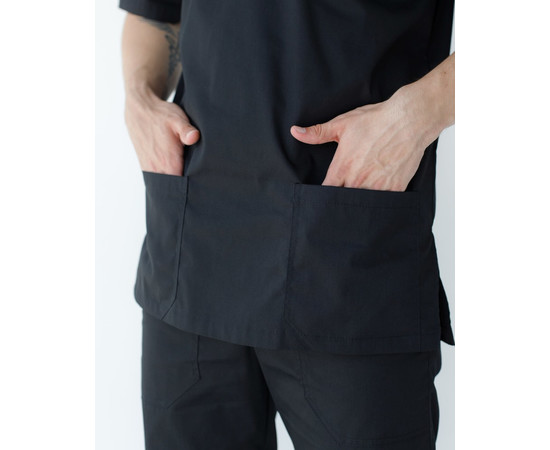 Зображення 6 Медичний костюм чоловічий Граніт чорний р. 46, "БІЛИЙ ХАЛАТ" 130-321-710, Розмір: 46, Цвет: чорний