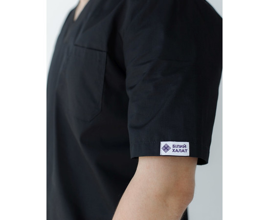 Зображення 7 Медичний костюм чоловічий Граніт чорний р. 46, "БІЛИЙ ХАЛАТ" 130-321-710, Розмір: 46, Цвет: чорний