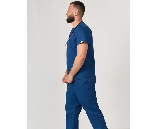 Изображение 8 Медицинский костюм мужской Техас синий р. 54, "БЕЛЫЙ ХАЛАТ" 136-322-677, Размер: 54, Цвет: синий