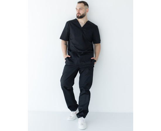 Зображення 9 Медичний костюм чоловічий Граніт чорний р. 56, "БІЛИЙ ХАЛАТ" 130-321-710, Розмір: 56, Цвет: чорний
