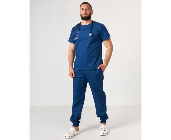 Изображение 9 Медицинский костюм мужской Техас синий р. 50, "БЕЛЫЙ ХАЛАТ" 136-322-677, Размер: 50, Цвет: синий