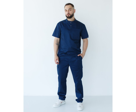 Зображення 9 Медичний костюм чоловічий Денвер темно-синій р. 48, "БІЛИЙ ХАЛАТ" 404-406-679, Розмір: 48, Цвет: темно синій