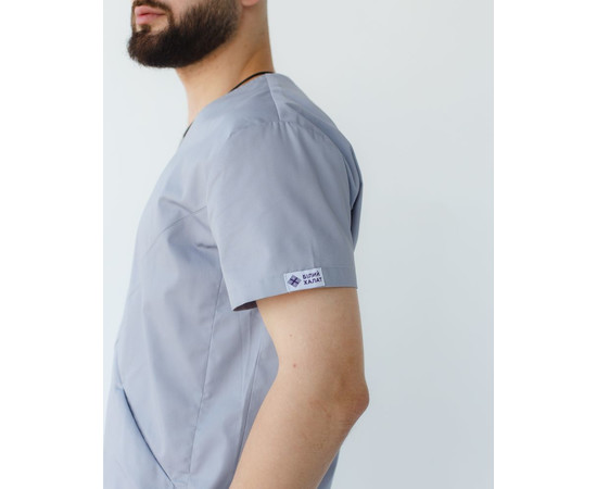 Зображення 5 Медичний костюм чоловічий Денвер сірий +SIZE р. 58, "БІЛИЙ ХАЛАТ" 447-328-679, Розмір: 58, Цвет: сірий