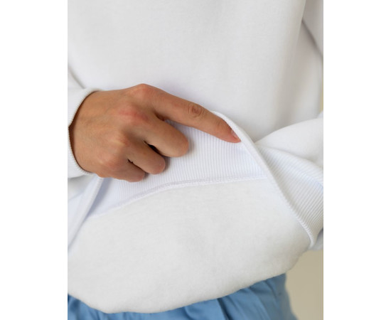 Изображение 5 Медицинский утепленный свитшот мужской Онтарио белый р. 2XL, "БЕЛЫЙ ХАЛАТ" 479-324-730, Размер: 2XL, Цвет: белый